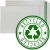 100% RECYCLED FSC - 90gsm Natural White Self Seal (press to stick)  Pocket Green Inside +£0.06